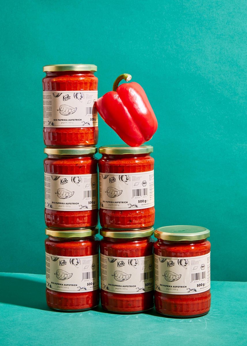 KoRo | Biologische geroosterde paprika spread 6 x 500 g