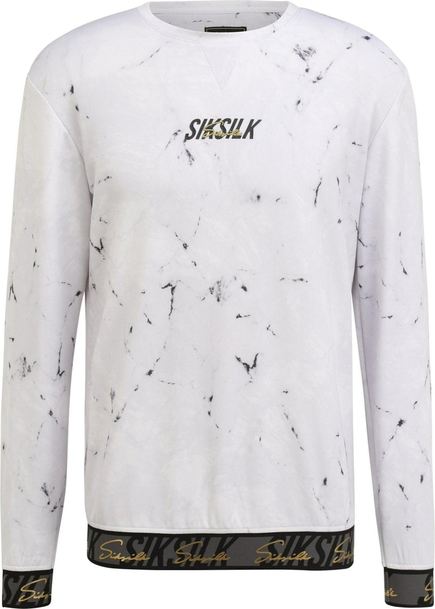 Siksilk sweatshirt Lichtgrijs-L