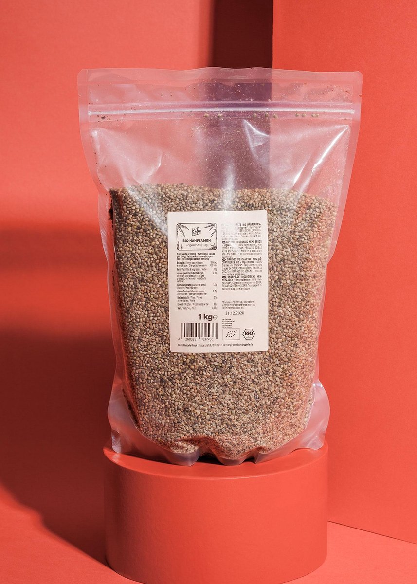 KoRo | Biologische ongeschilde hennepzaden | 1 kg