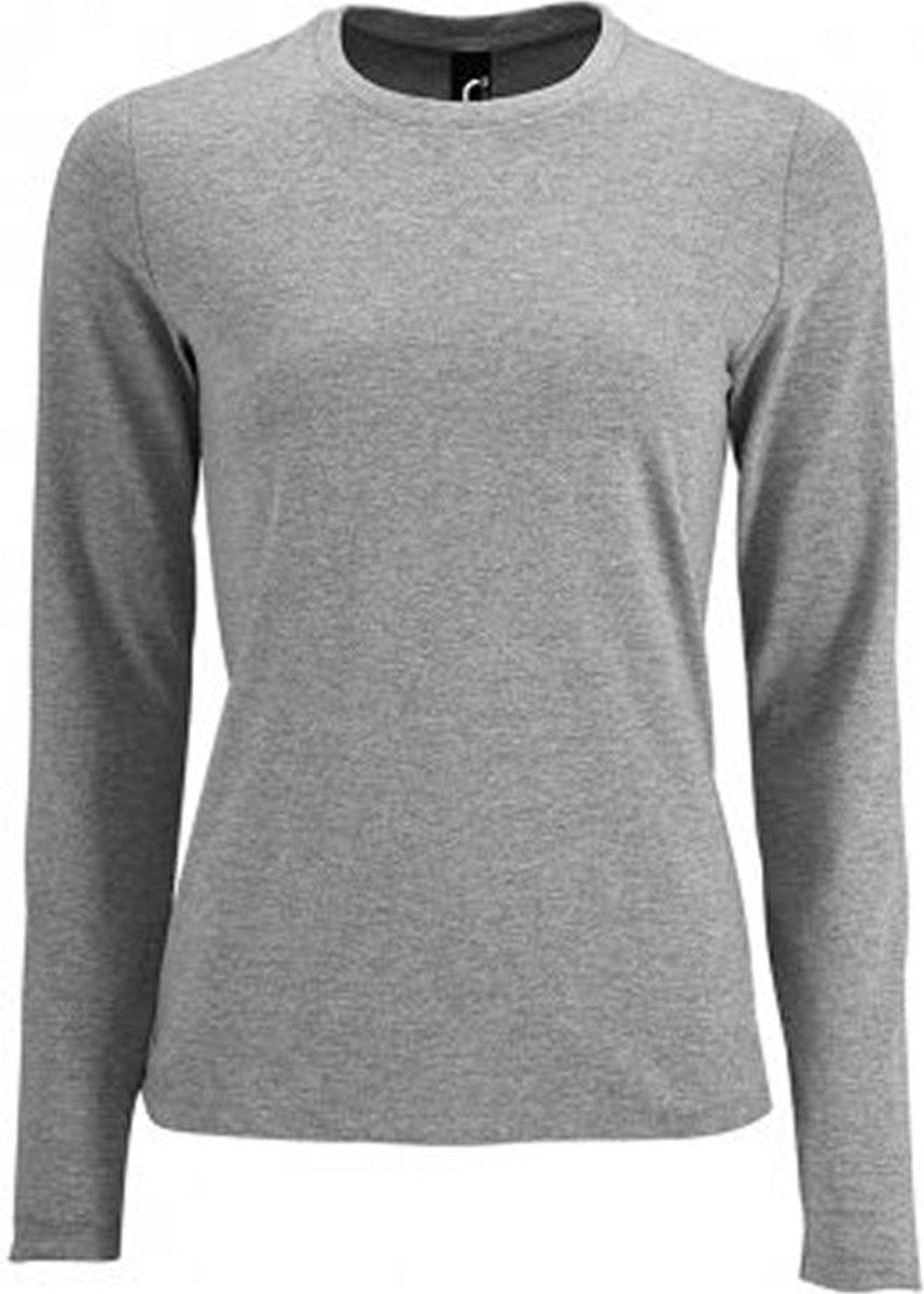 SOLS Dames/dames Keizerlijk T-Shirt met lange mouwen (Grijze Mergel)