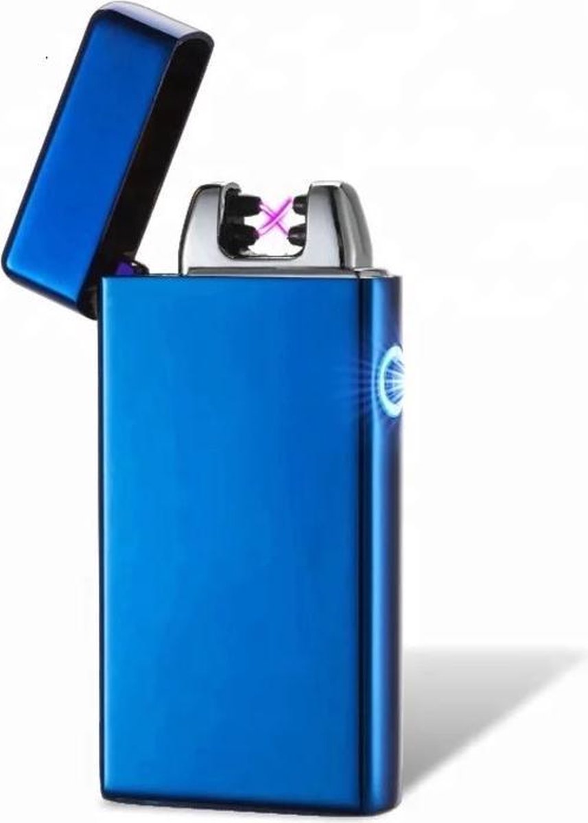 LOUZIR Elektrische Plasma Aansteker – USB Aansteker - Oplaadbaar Voor Vuurwerk-BLAUW