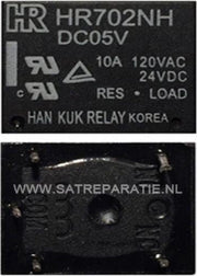 Relais HR702NH DC 5V 10A | 24VDC 10A | 120VAC 10A