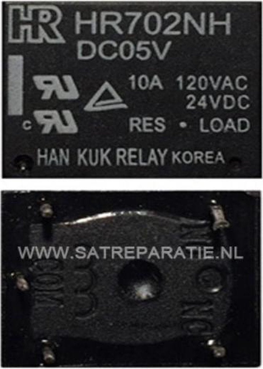 Relais HR702NH DC 5V 10A | 24VDC 10A | 120VAC 10A