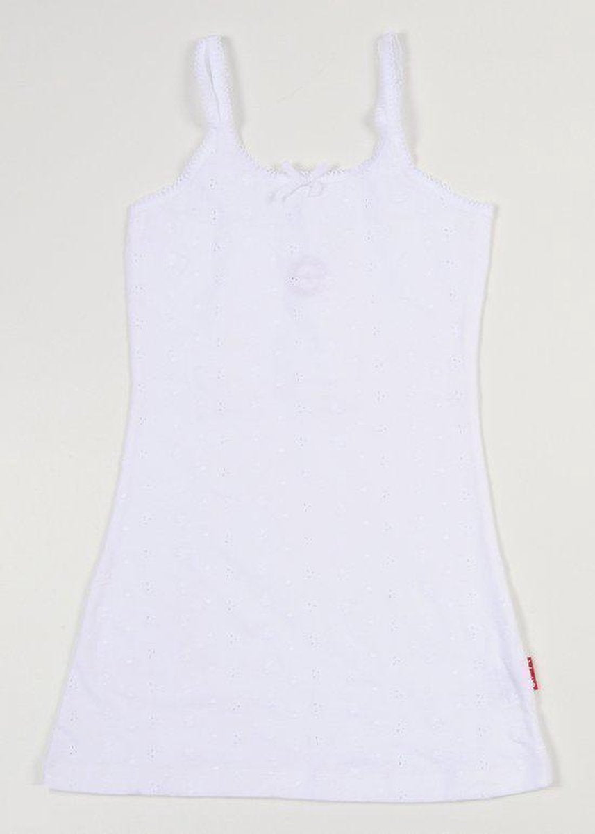 Claesen's Meisjes Jurk - White Embroidery - Maat 92/98