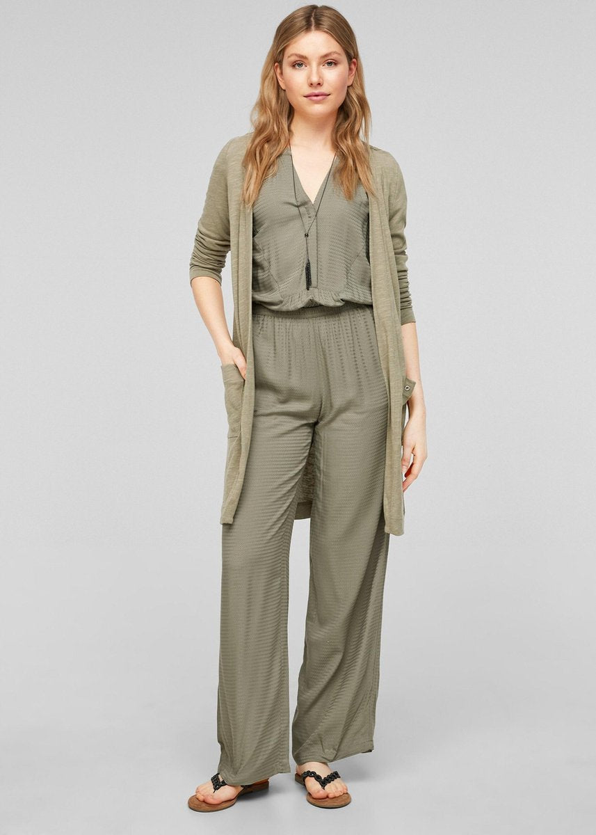 S.oliver gebreid vest Kaki-38 (S)