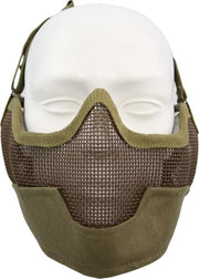 Fostex Airsoft beschermingsmasker en oorbescherming khaki