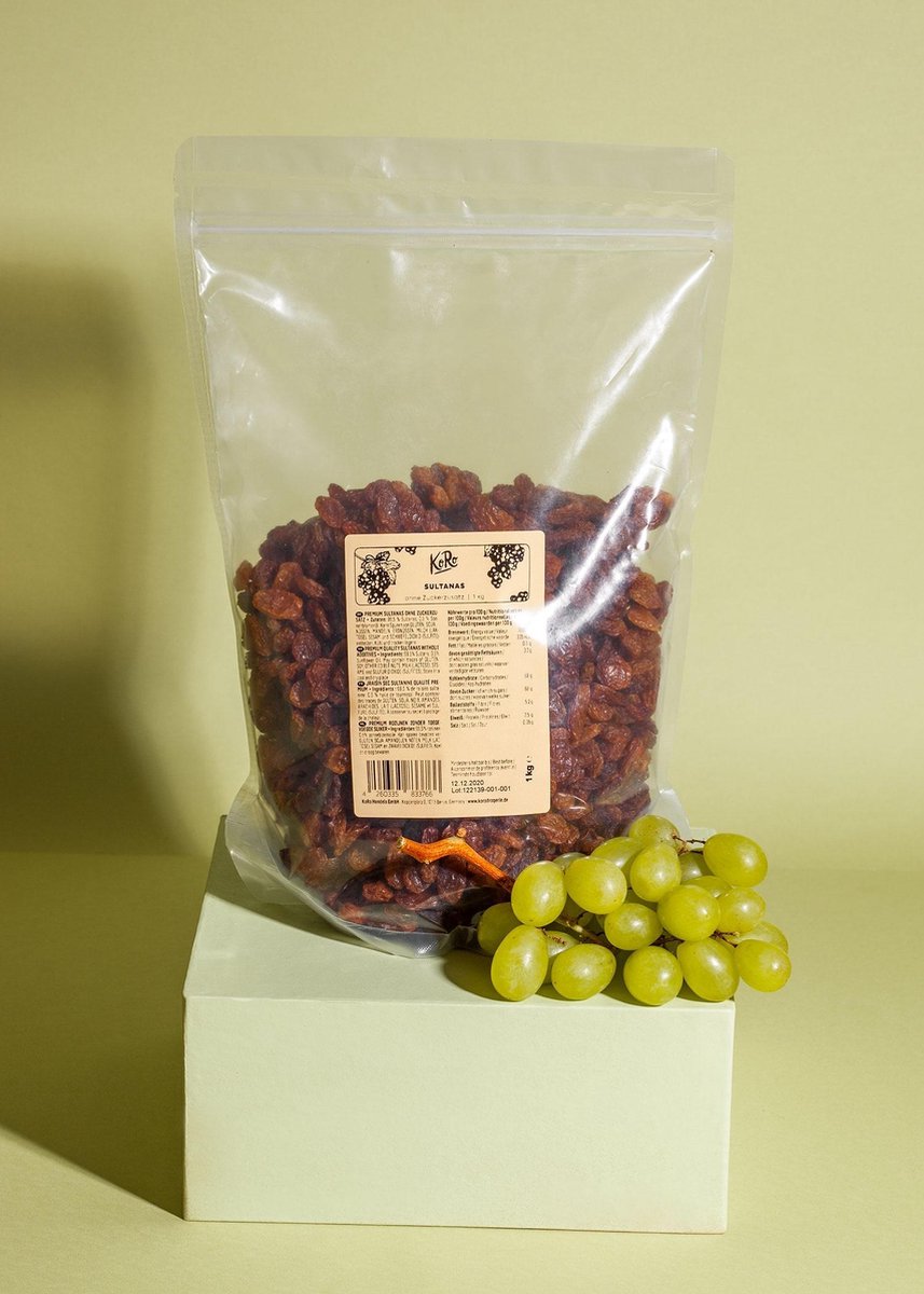 KoRo | Premium rozijnen zonder toegevoegde suiker | 1 kg