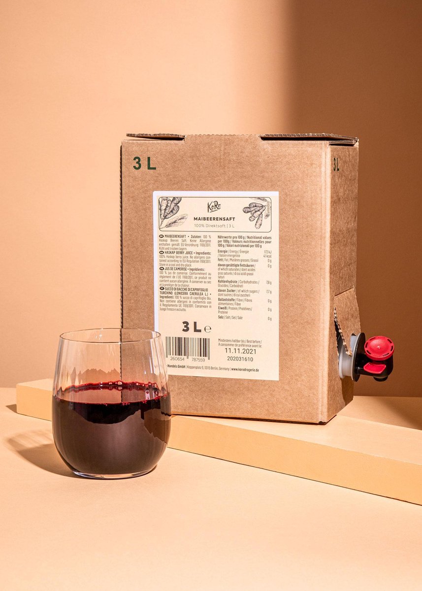 KoRo | Honingbessensap bag-in-box 3 L