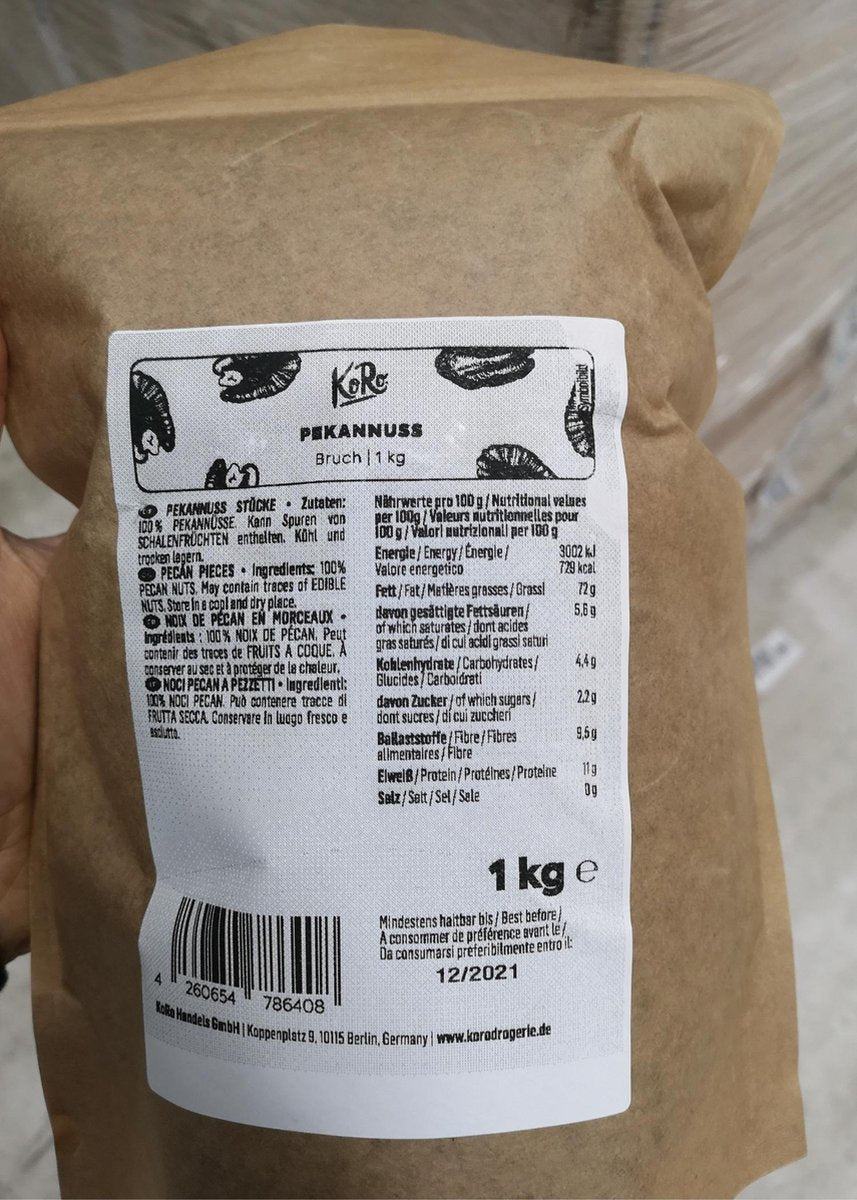 KoRo | Pecannoten in stukken 10 x 1 kg
