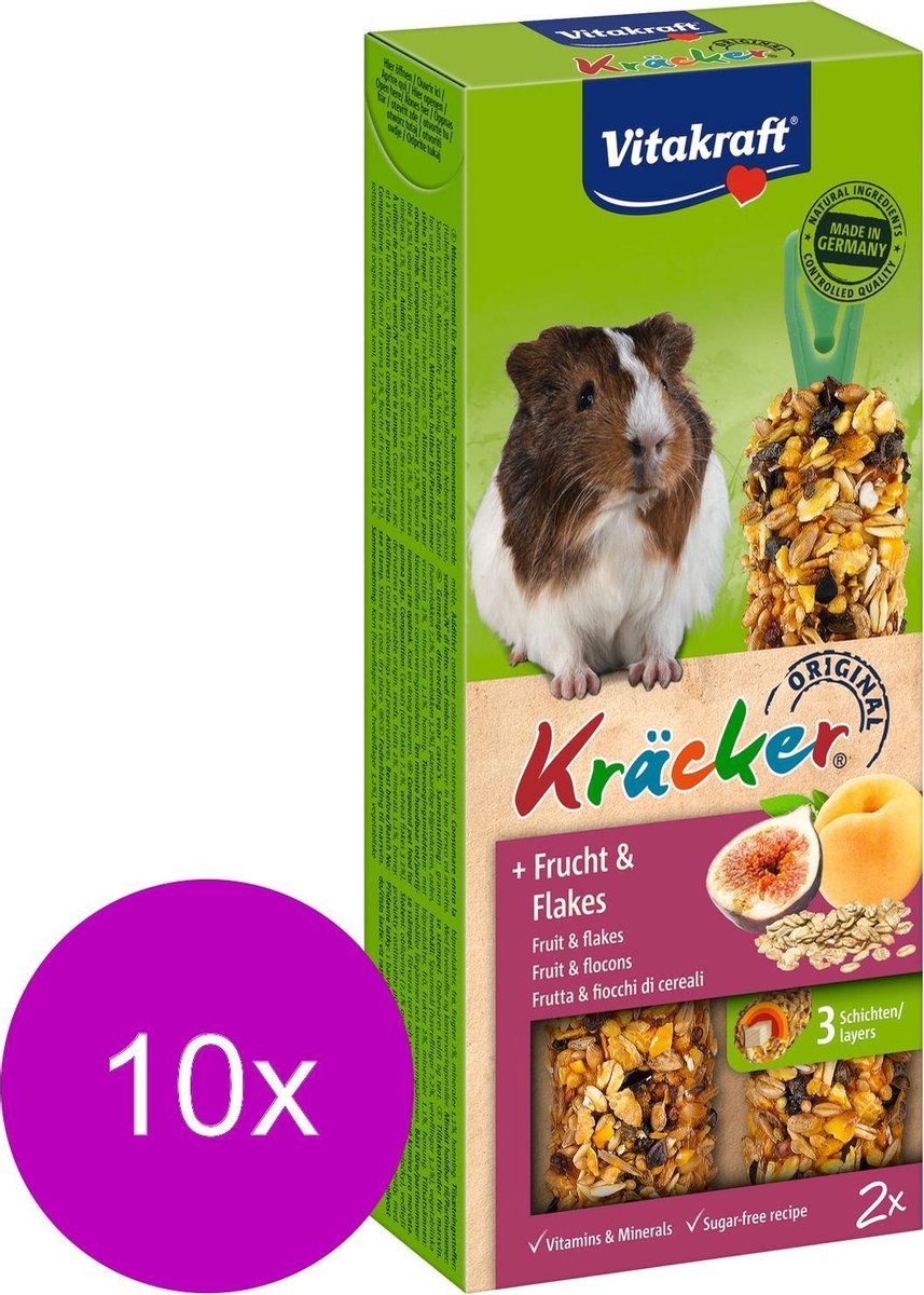 Vitakraft Cavia Kracker Fruit 2 in 1 - 10 stuks