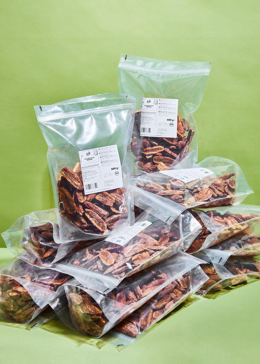 KoRo | Biologisch gepofte bananen 16 x 500 g