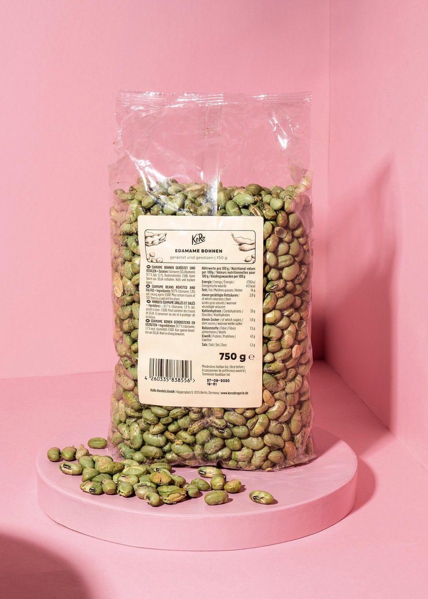 KoRo | Edamame bonen geroosterd en gezouten | 750 g