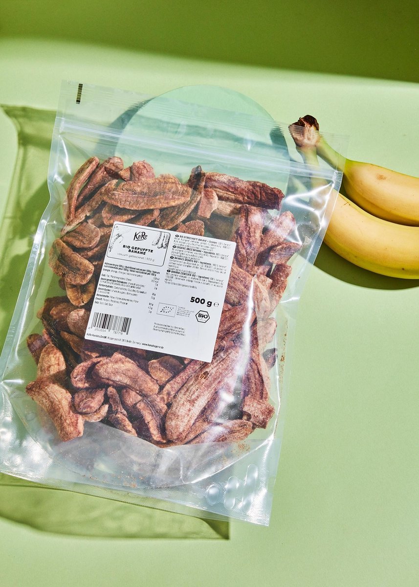 KoRo | Biologisch gepofte bananen 500 g