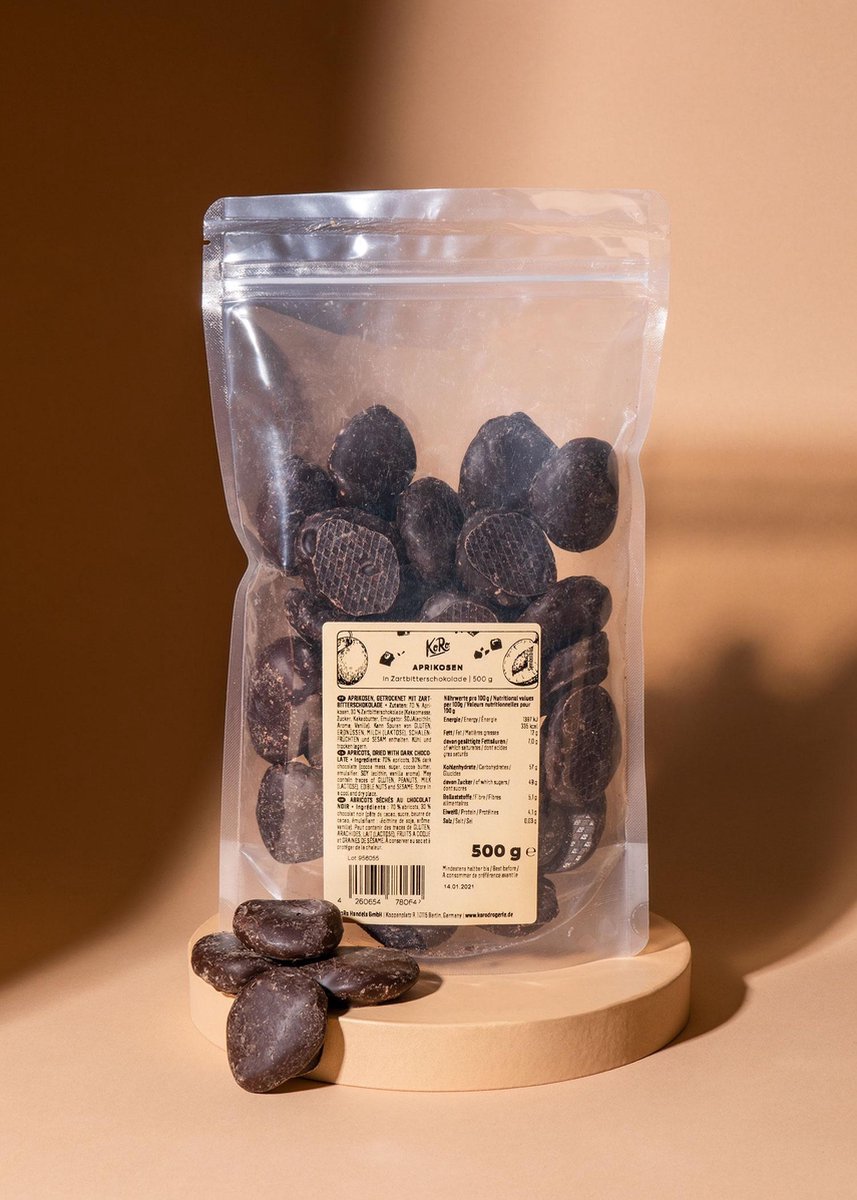 KoRo | Abrikozen in pure chocolade | 500 g