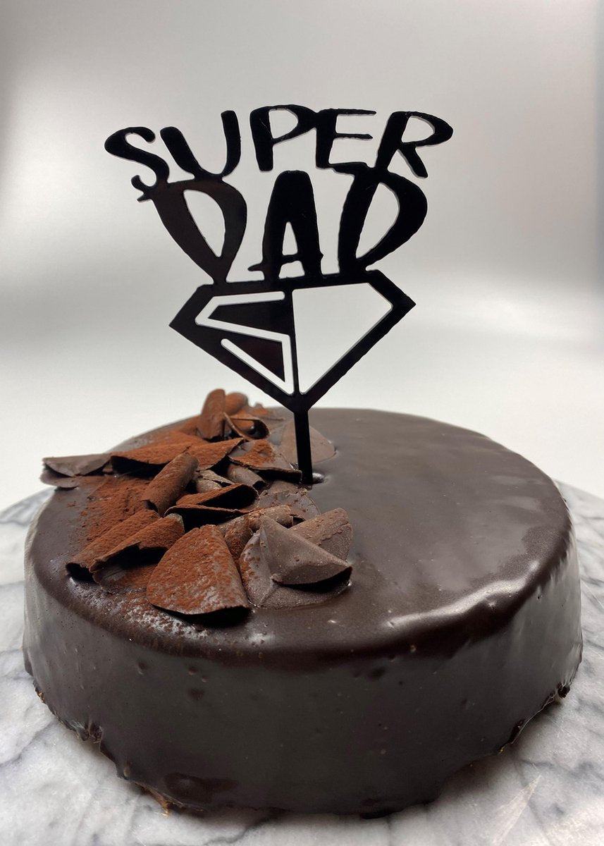 Caketopper Superdad Vaderdag