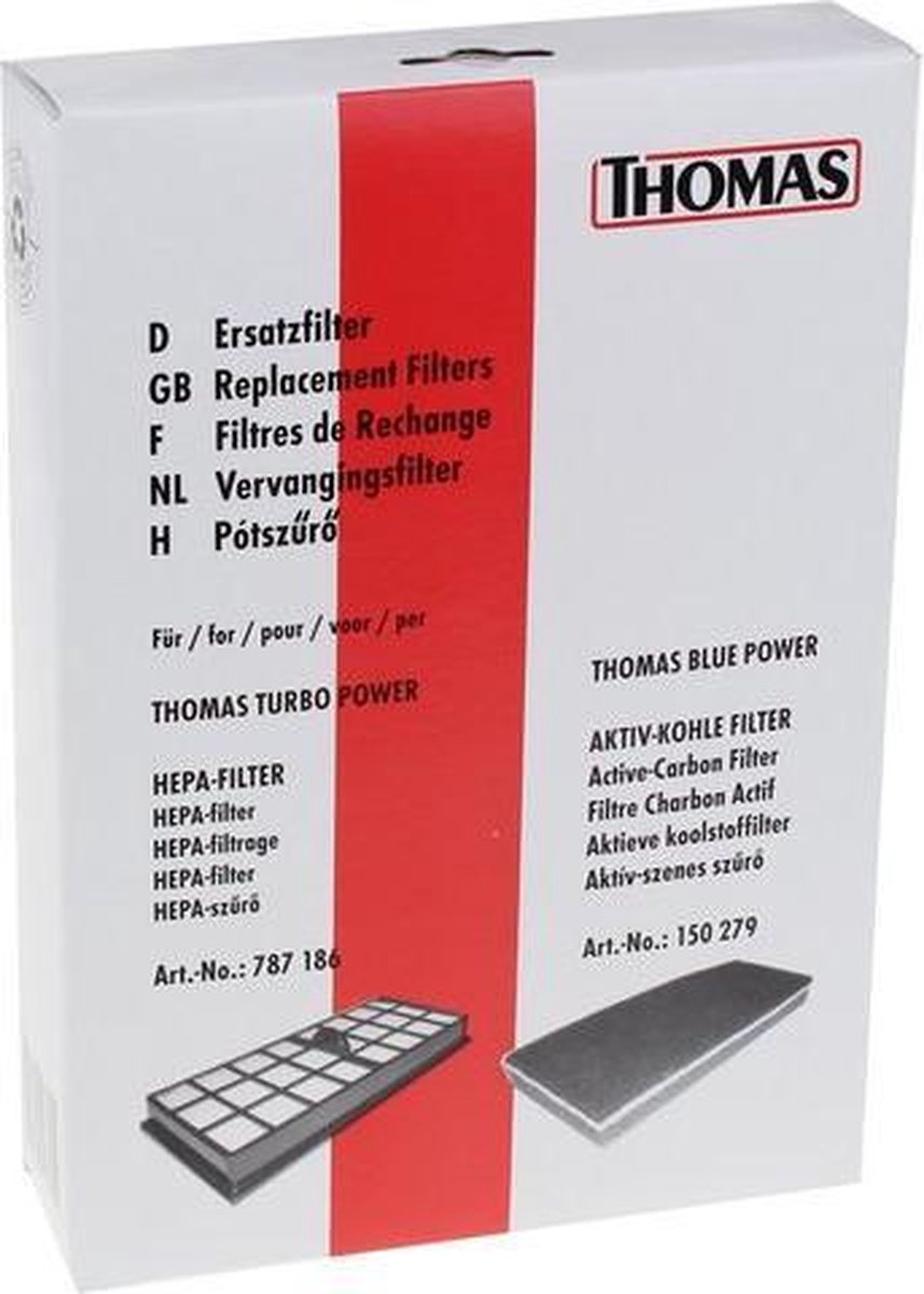 THOMAS - STOFZUIGERZAK + FILTER   Blue Power/turbo 5stuks - 787409