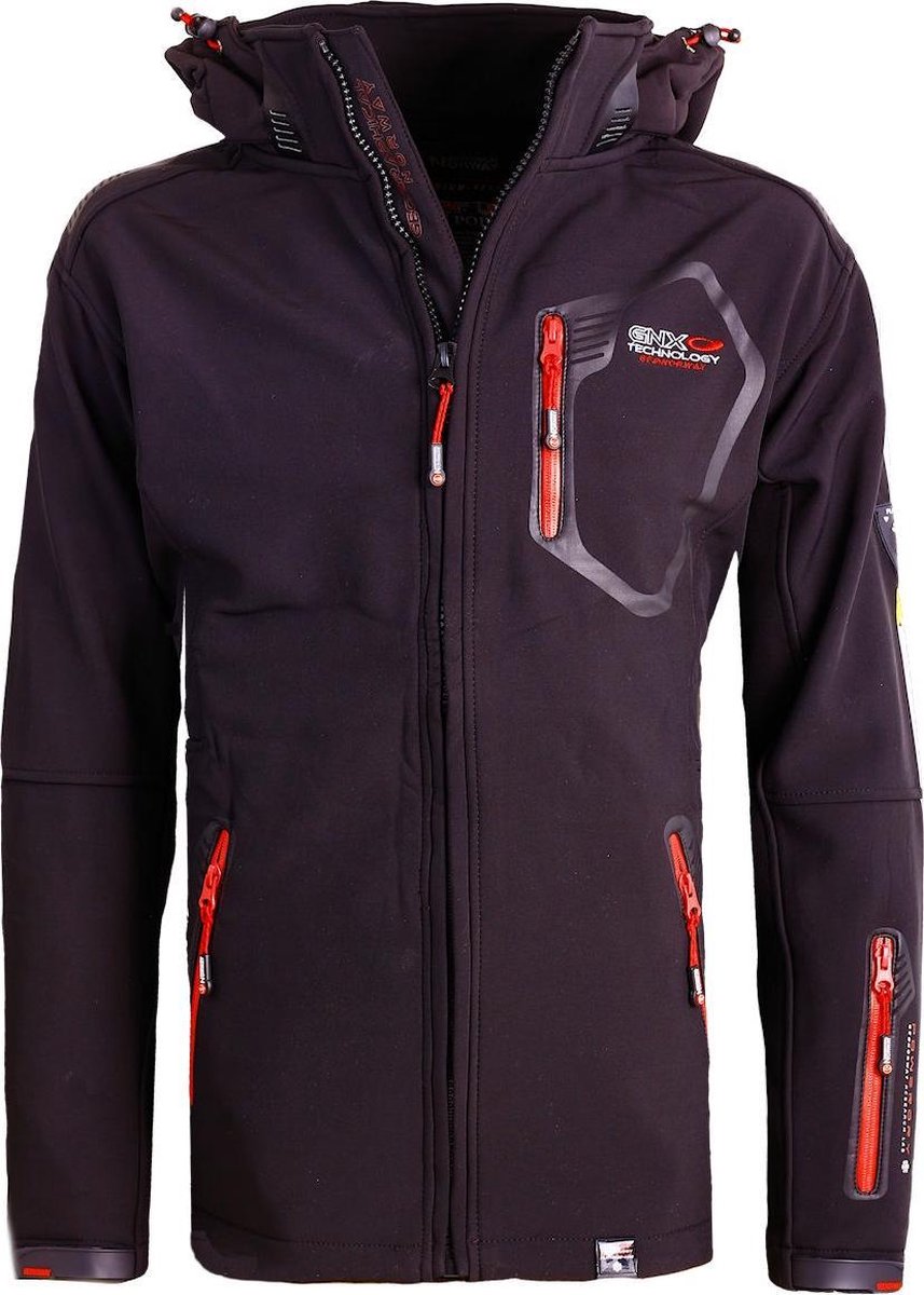 Geographical Norway Softshell Jas Heren Zwart Tanada - S