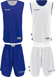 Spalding Doubleface Reversible Basketbalset Basketbalshirt - Maat XXS - Unisex - blauw/wit