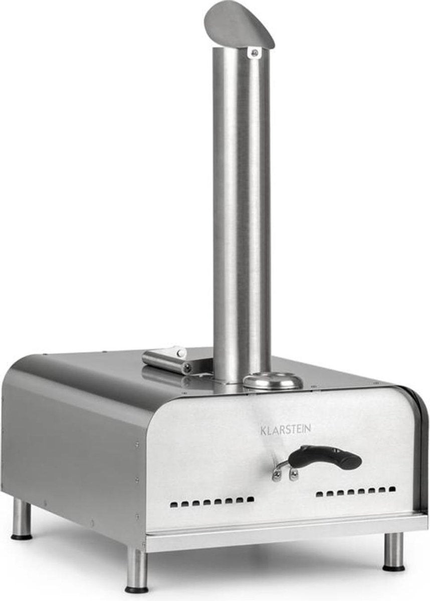 Diavolo pizza-pelletoven incl. pizzasteen thermometer rvs zilver