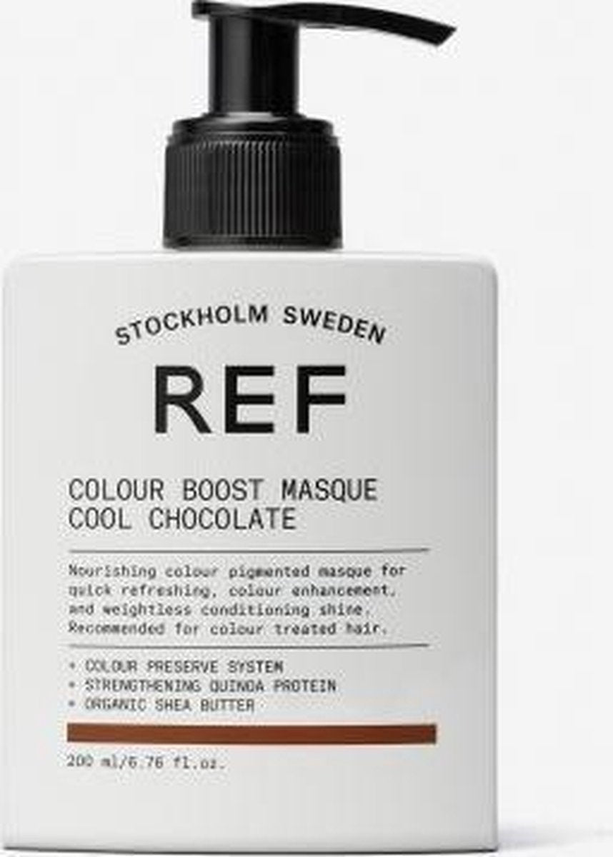 REF Colour Boost Masque Cool Chocolate haarmasker Vrouwen 200 ml