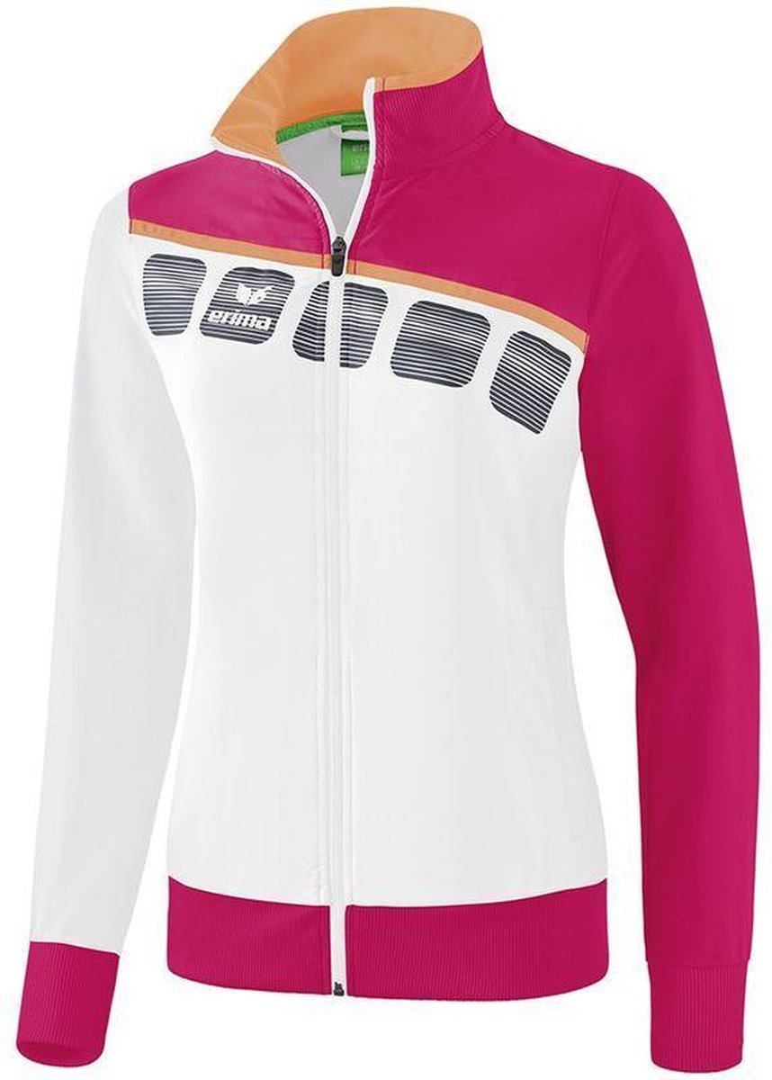 Erima 5-C Dames Presentatiejack - Jassen  - wit - 36