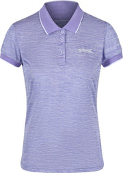 Regatta Poloshirt Remex Ii Dames Polyester Lila Maat 34