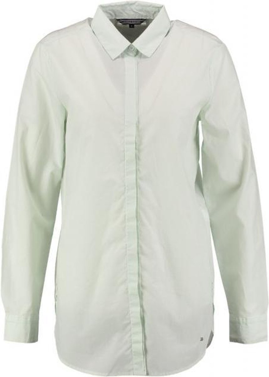 Tommy hilfiger langere blouse aqua foam - Maat XL