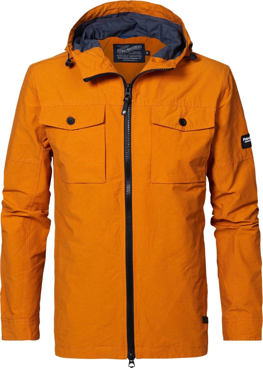Petrol Industries - Heren Harrington zomerjas - Oranje - Maat XXL