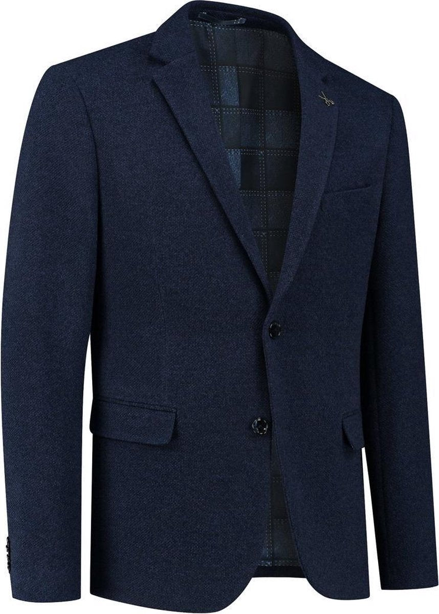 Donkerblauw met structuur | L Colbert
