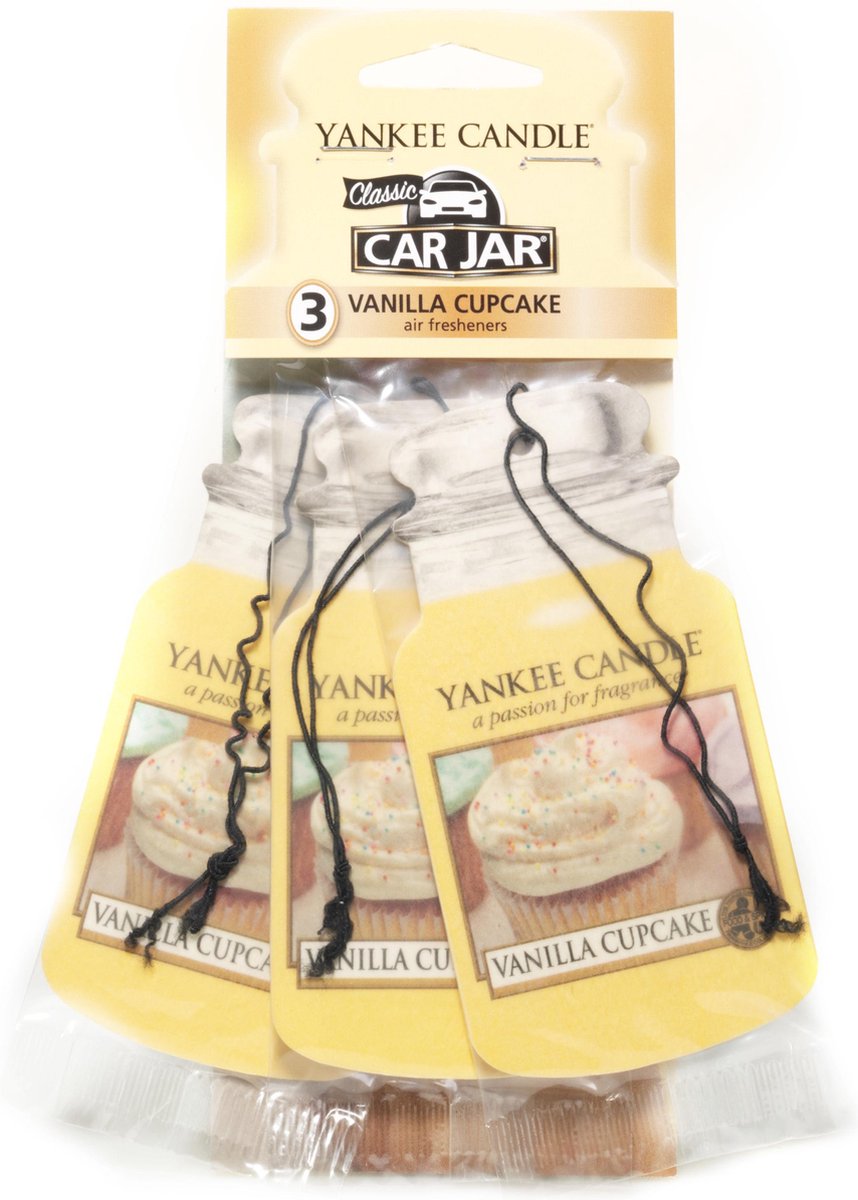 Yankee Candle Autoparfum Vanilla Cupcake 3 stuks