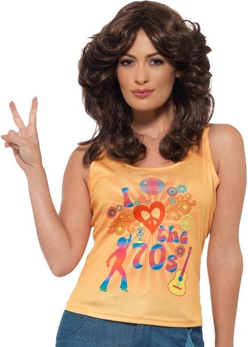 I love 70s disco t-shirt voor vrouwen - Volwassenen kostuums