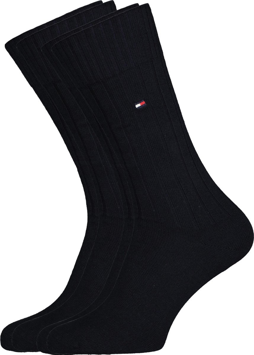 Tommy Hilfiger True America Socks (2-pack) - herensokken katoen - blauw -  Maat: 43-46