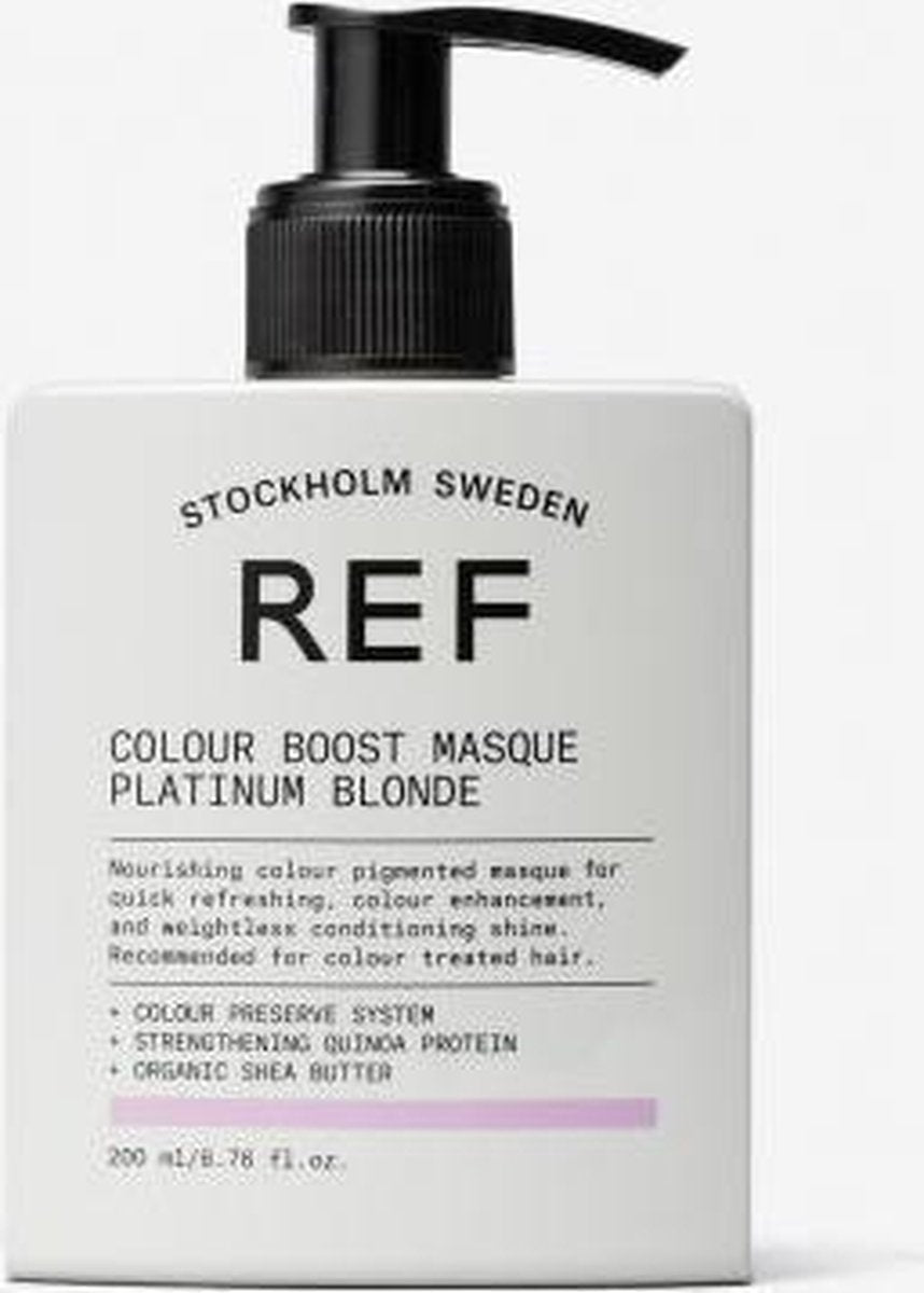 REF Colour Boost Masque Platinum Blonde haarmasker Vrouwen 200 ml