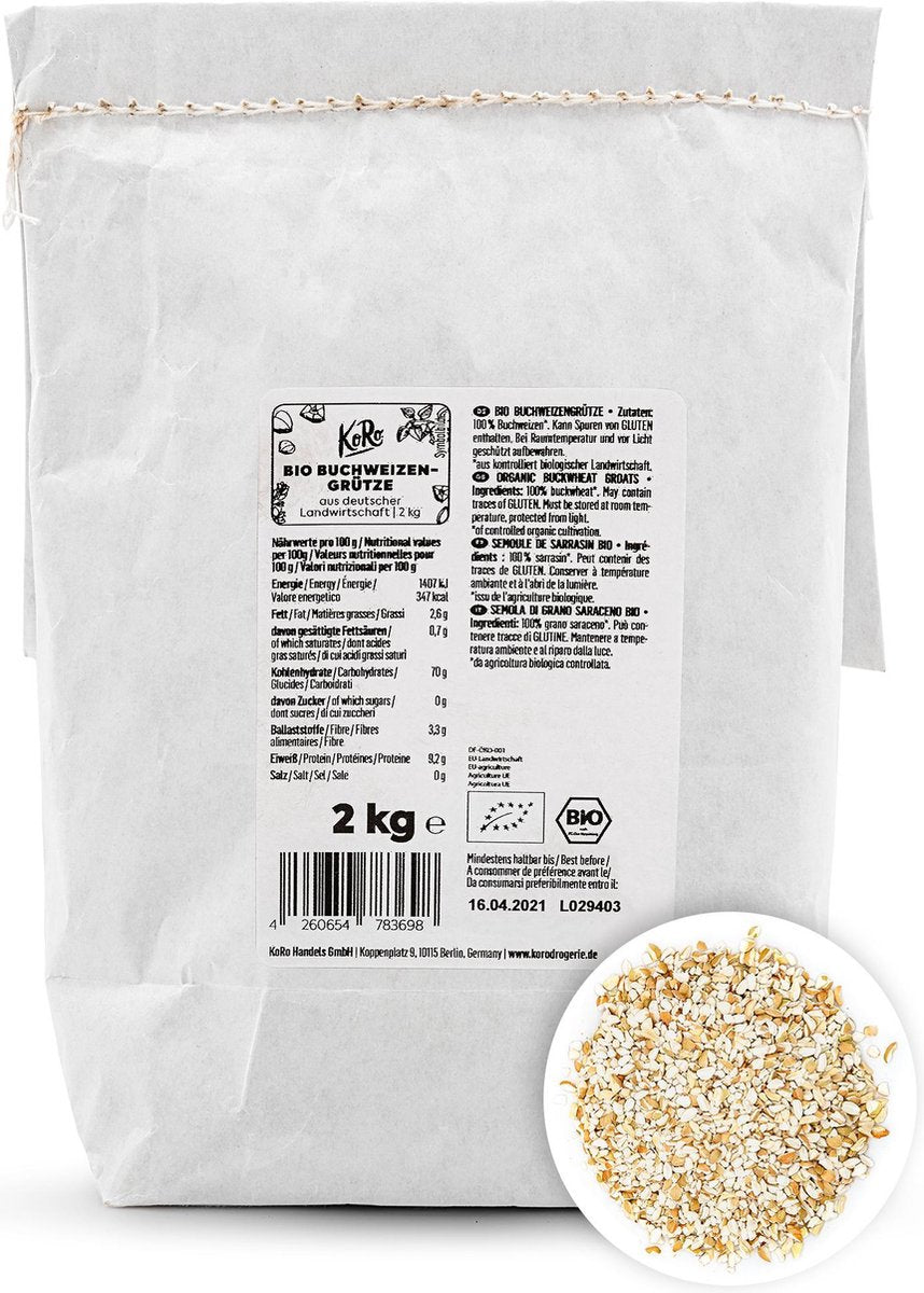 KoRo | Biologische boekweit grutten | 2 kg