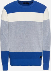 G-Star RAW Trui - Blauw/ Wit Gestreept - Maat XXL