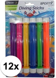 Gekleurde duikstaafjes 12 stuks - Duikspeelgoed
