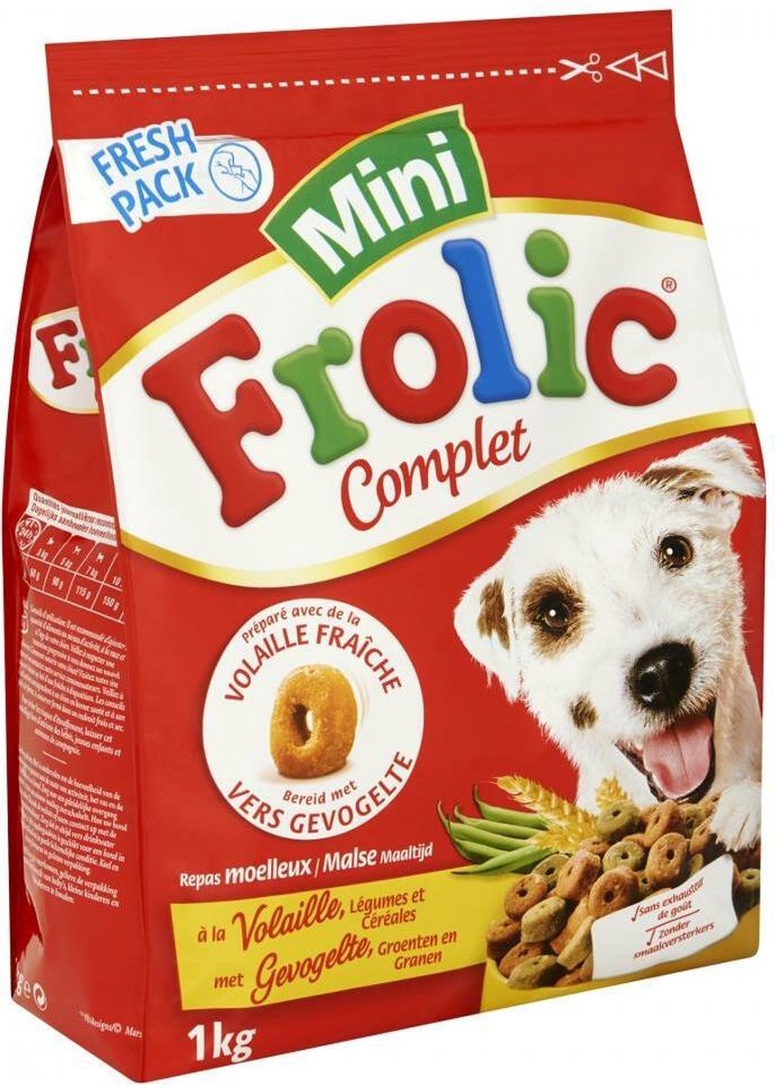 Frolic Compleet Mini - Hondenvoer - 4 x Gevogelte 1 kg