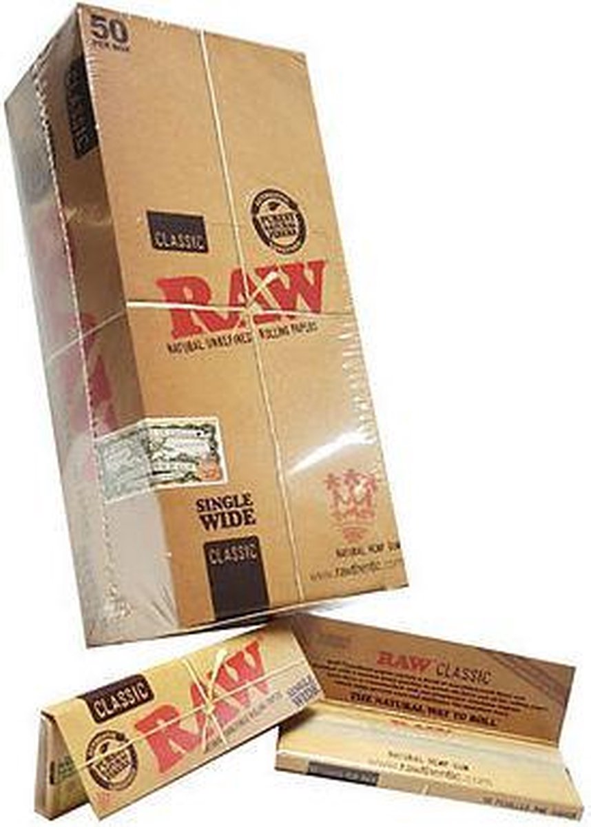 RAW Classic Single Wide Rolling Papers