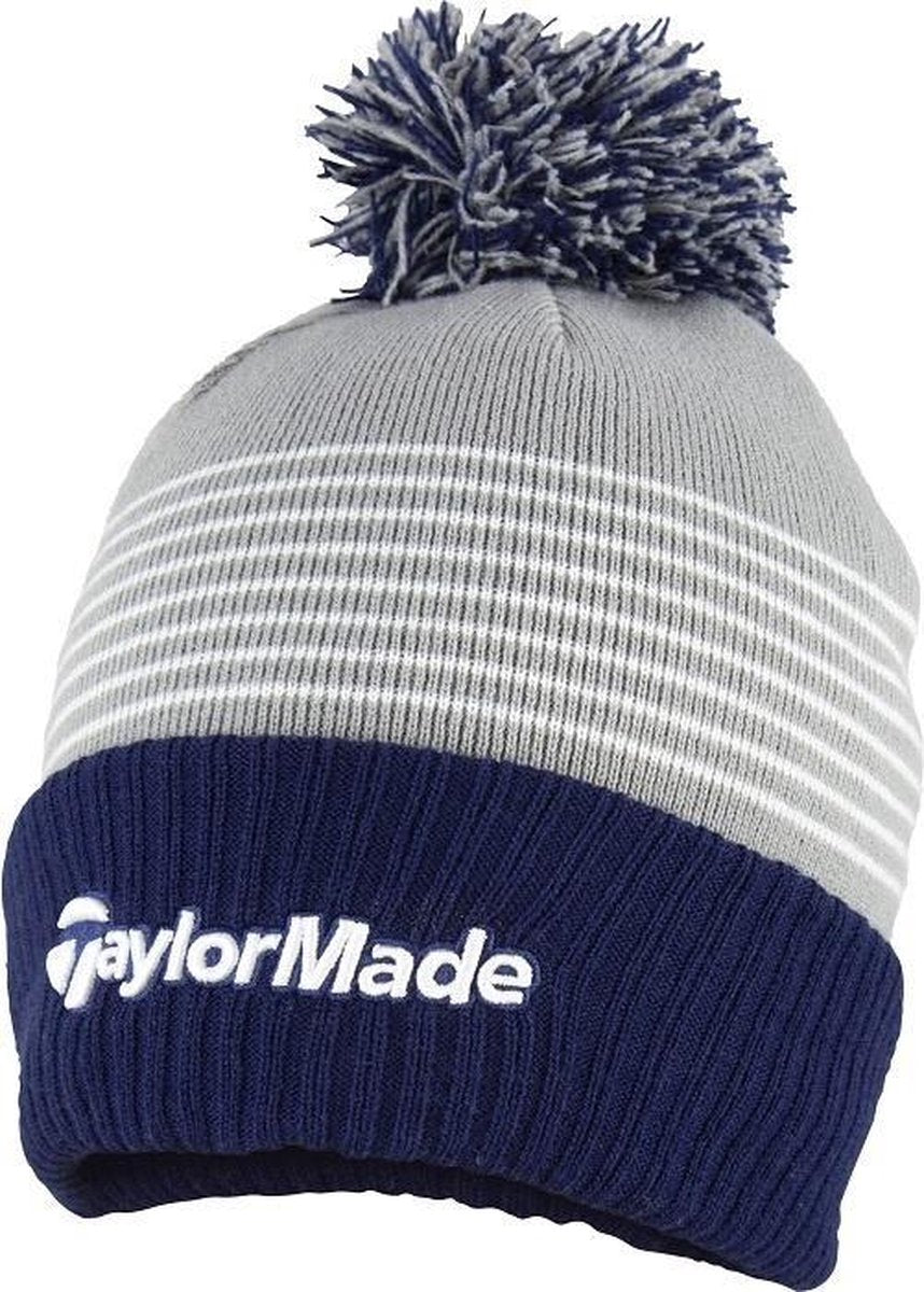TaylorMade Bobble Beanie 2020  - Grijs Blauw