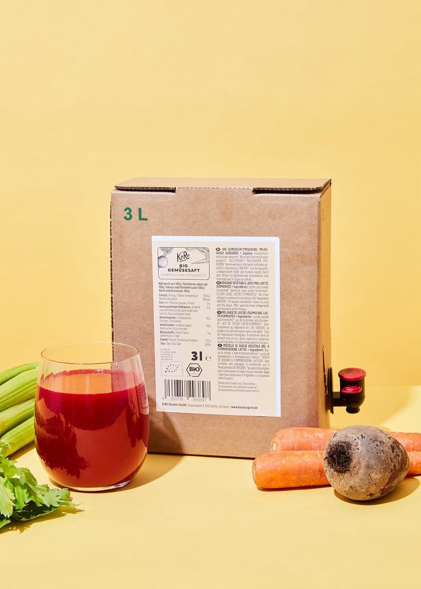 KoRo | Biologisch groentesap 3 L Bag-in-Box