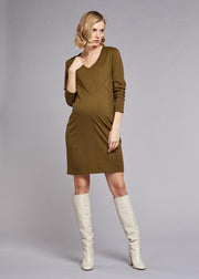 Dress Geometry - Khaki green (032)