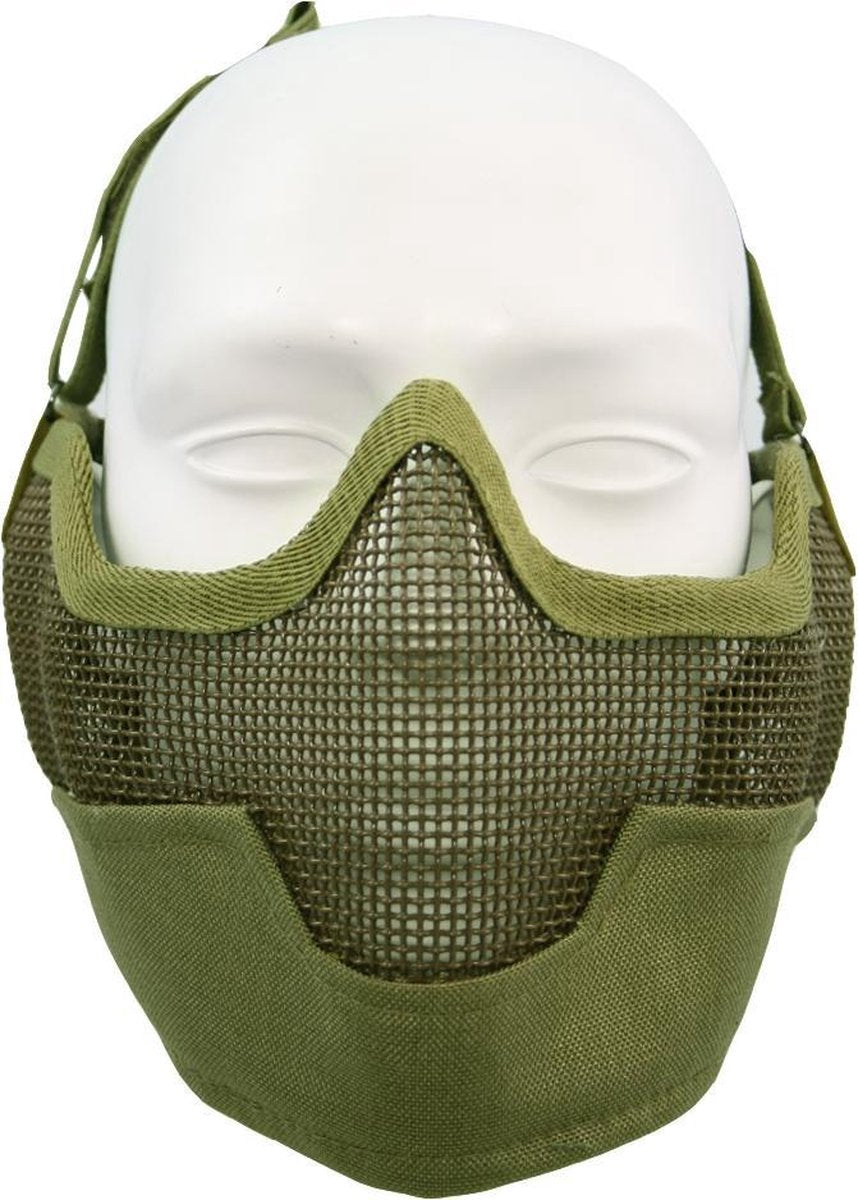 Fostex Airsoft beschermingsmasker en oorbescherming groen
