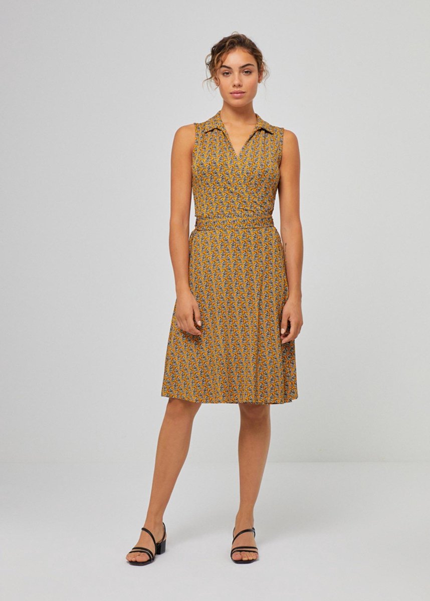 Surkana Jurk Yellow Wrap XXL