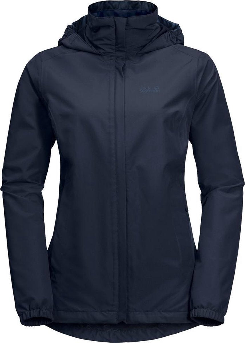 Jack Wolfskin Stormy Point Outdoorjas - Maat S  - Vrouwen - navy