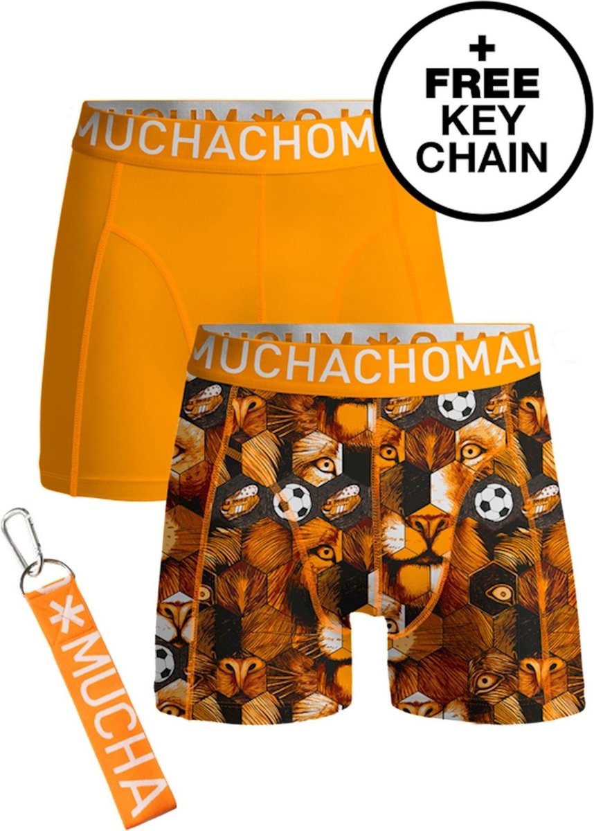 Muchachomalo - 2-pack boxershorts - Boys - Football + gratis Keychain.