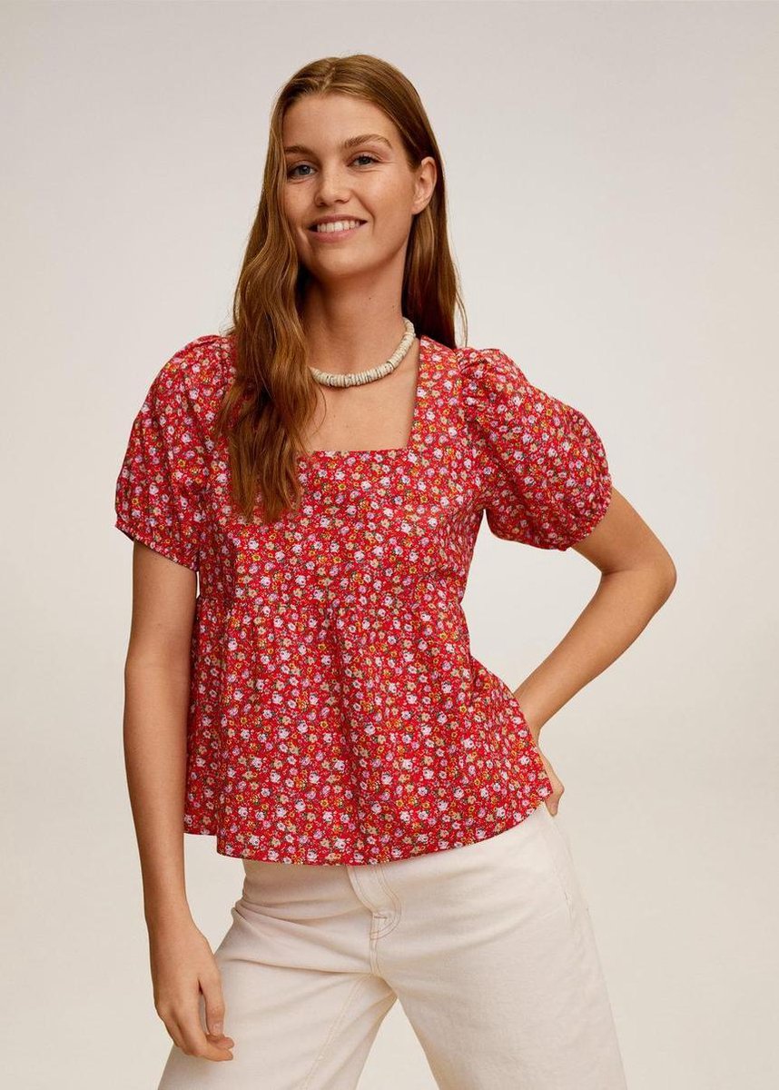 Gebloemde Katoenen Blouse 67039051 74