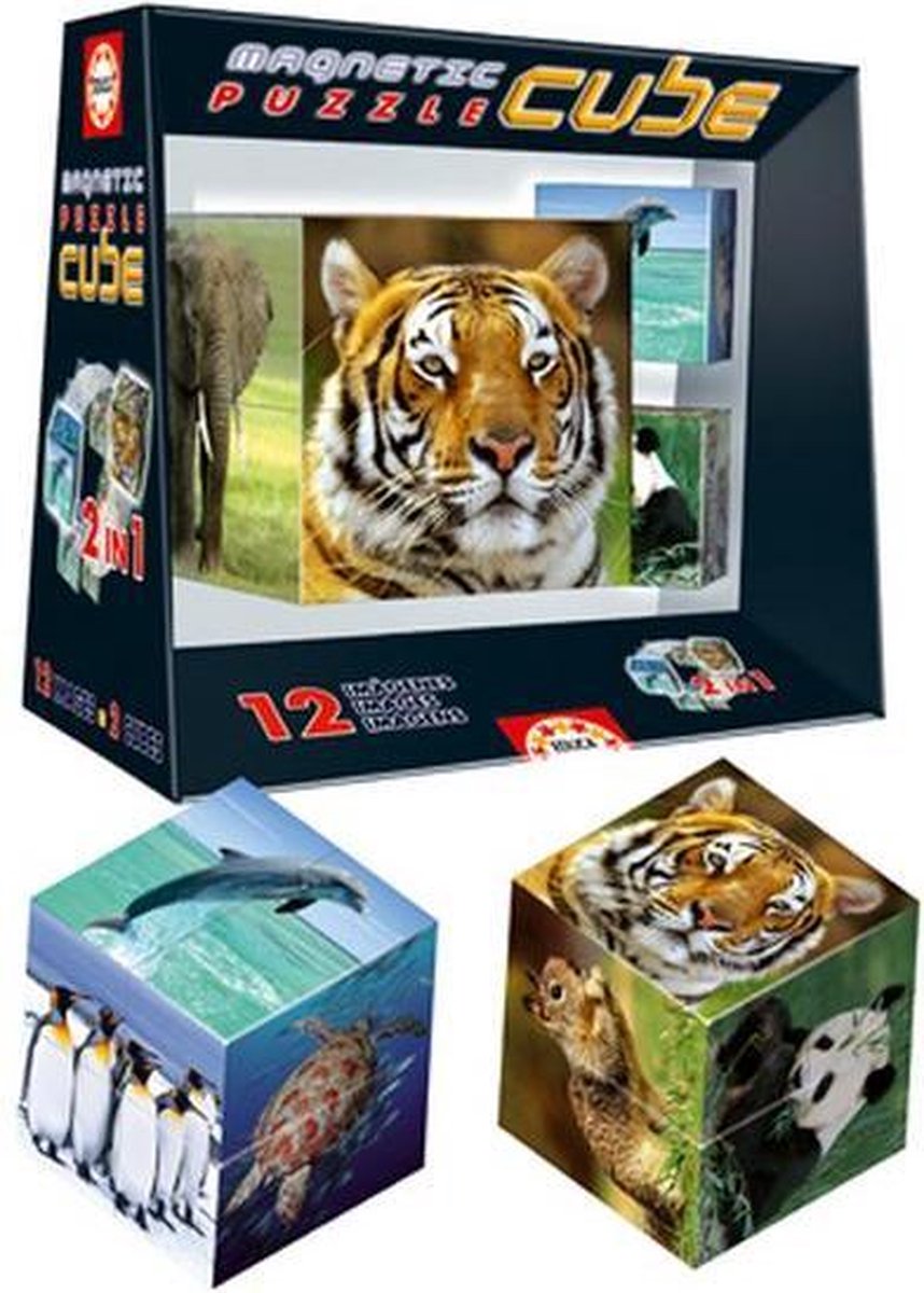 Blokpuzzel - 8 stukken - Wilde Dieren - Educa Puzzel