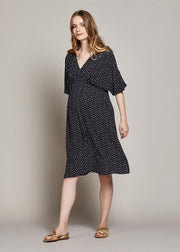 Dress Minas - Black Polka Dot (B101)