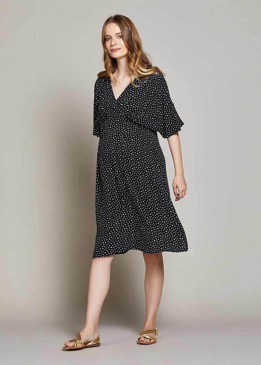 Dress Minas - Black Polka Dot (B101)