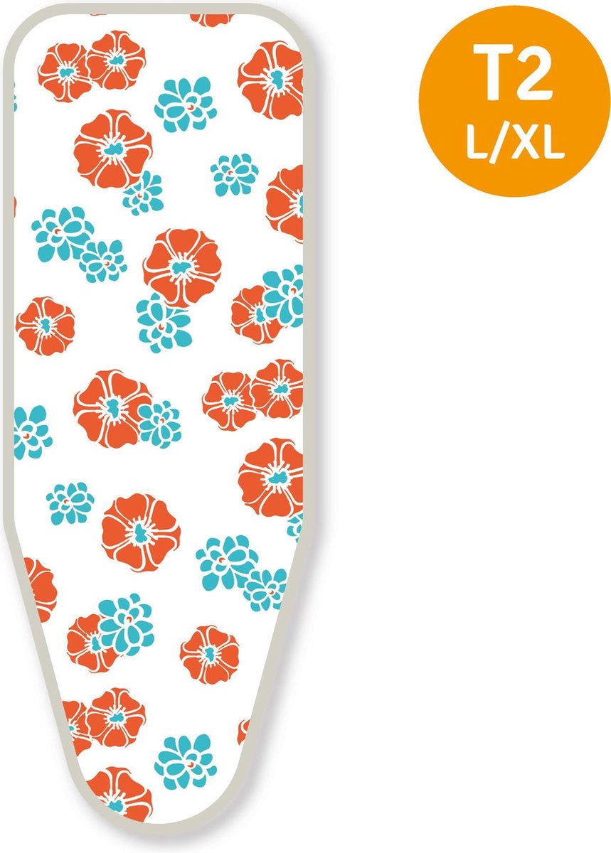 LaundrySpecialist® Strijkplankovertrek BASIC L/XL - 148x58cm - Bloem